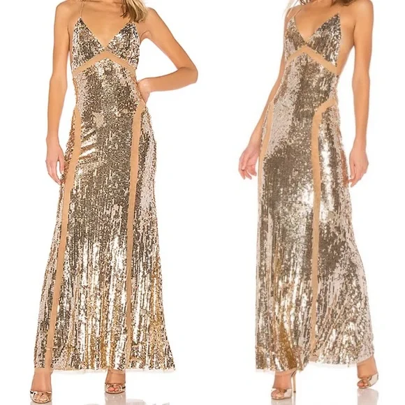 Loyal Gown in Gold Gold / M